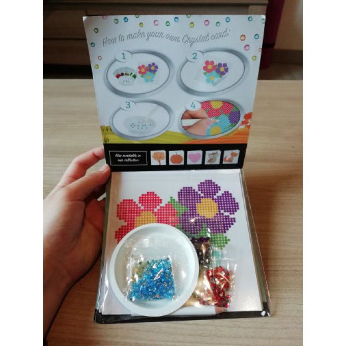 Kit de broderie diamant pour enfant ou adulte - 15x15 cm 