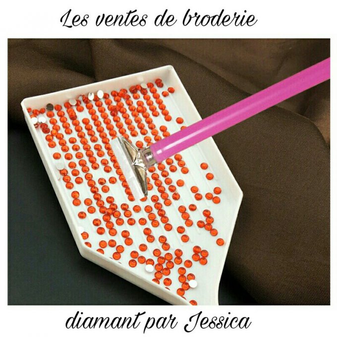 Accessoire stylo embout 6 diamants - diamants ronds ou carré