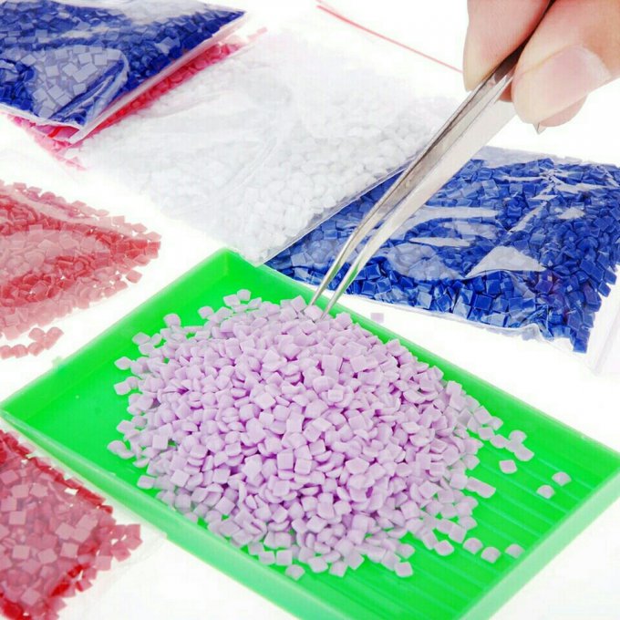 Sachet de 200 diamants de couleur n°722 (Crevette) pour broderie diamant