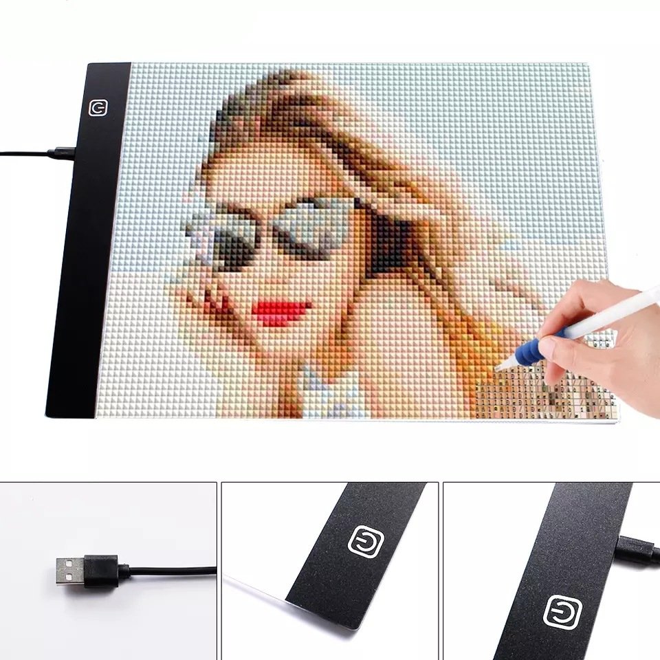 Tablette Lumineuse A4,tablette dessin pour Diamond Painting